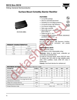 SS16-E3 datasheet  